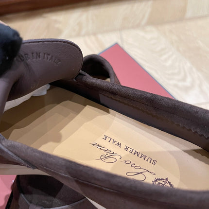 CHARMS WALK LOAFERS IN DARK CHOCOLATE BROWN SUEDE