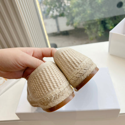 WOVEN LOAFER IN BEIGE RAFFIA