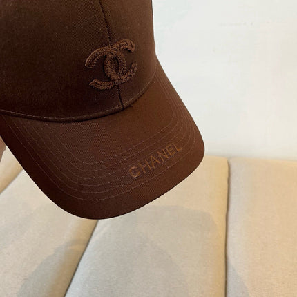 BASEBALL HAT IN DARK CHOCOLATE COTTON 672895