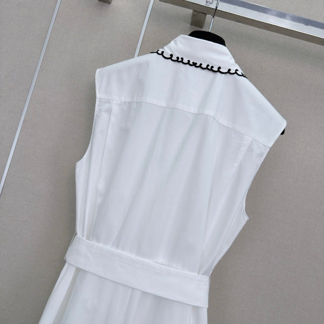 DIOR 26S SLEEVELESS COLLARED SHIRT DRESS 1303