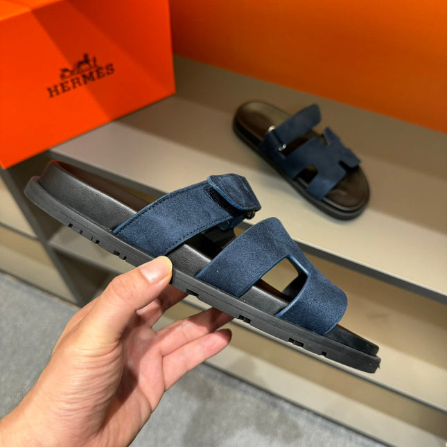 HM CHYPRE SANDAL NAVY SUEDE