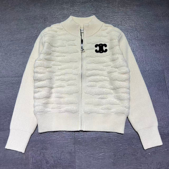 CELINE 26S ZIP-UP KNIT CARDIGAN 629