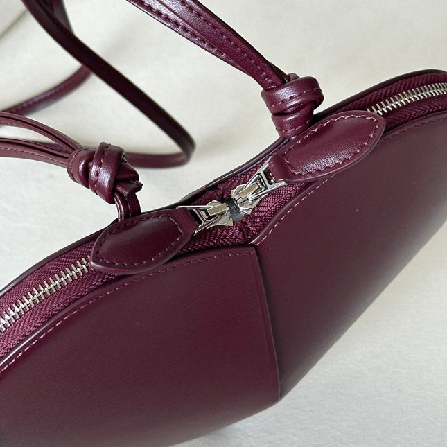 LE COEUR BAG 21 IN BURGUNDY RED CALFSKIN