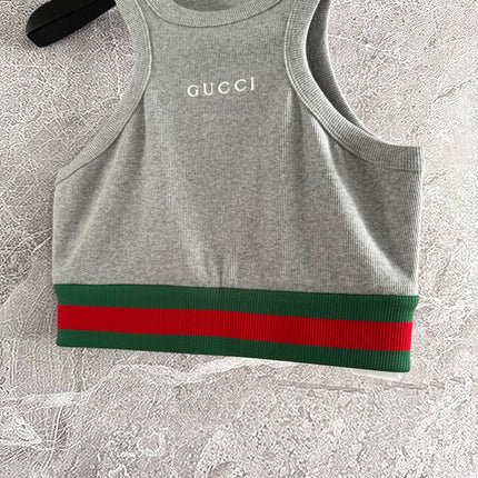GUCCI CROPPED SLEEVELESS TOP STYLE 129