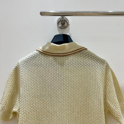 MIUMIU 26S SHORT-SLEEVE POLO SHIRT 1550