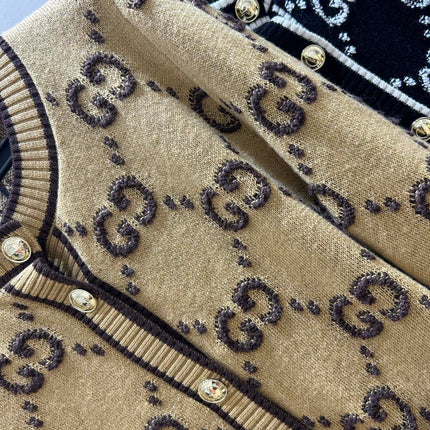 GUCCI 26S ROUND-NECK BUTTON-UP CARDIGAN 547
