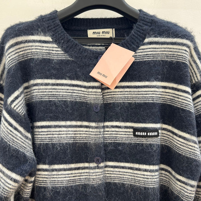 MIUMIU 26S ROUND-NECK KNIT CARDIGAN 1547
