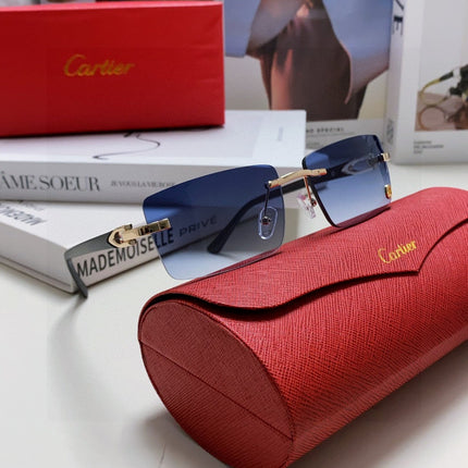 CARTIER 26S RIMLESS RECTANGULAR FRAME IN METAL 439510