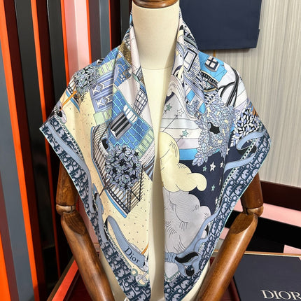 DIOR 26S SCARF 90 IN SILK 427294