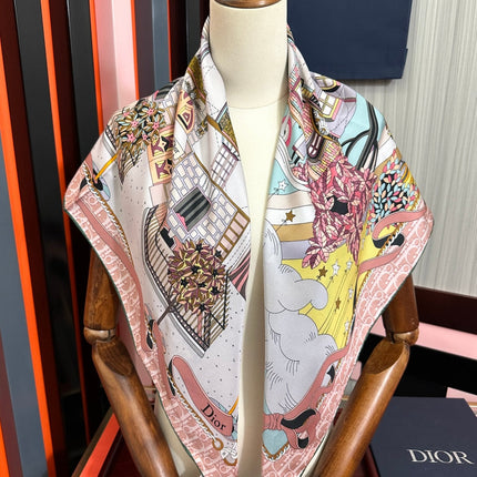 DIOR 26S SCARF 90 IN SILK 427295
