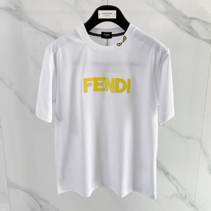 FENDI 26S SHORT-SLEEVE CREWNECK T-SHIRT 566