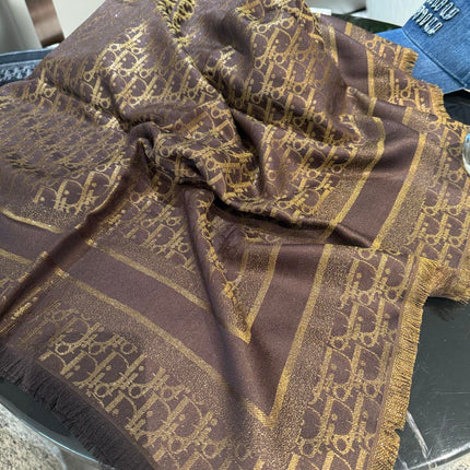 DIOR 26S SCARF 140 IN SILK AND CASHMERE 429181