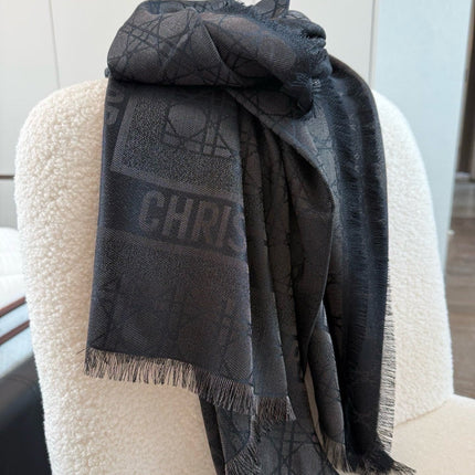 DIOR 26S SCARF 140 IN SILK AND CASHMERE 424267