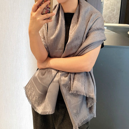 DIOR 26S SCARF 140 IN SILK AND CASHMERE 429182