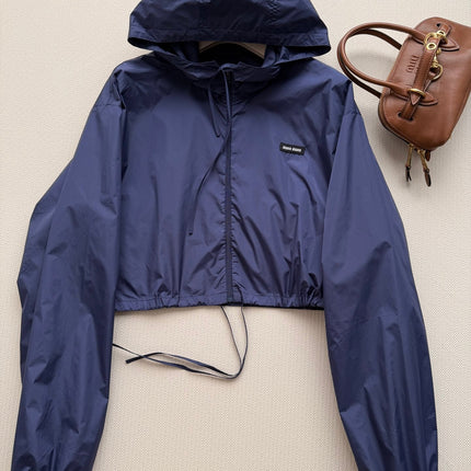 MIUMIU 26S CROPPED WINDBREAKER 1517