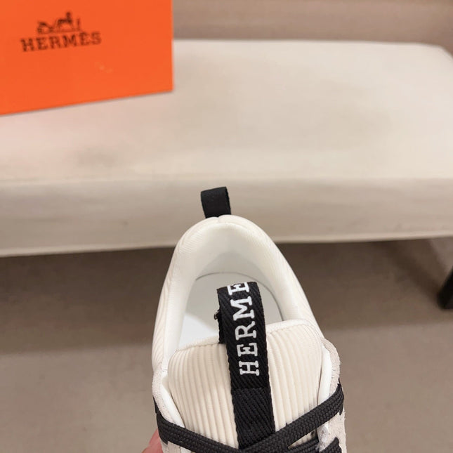 HM HUGO SNEAKER CREAMY WHITE WEAVE AND SUEDE