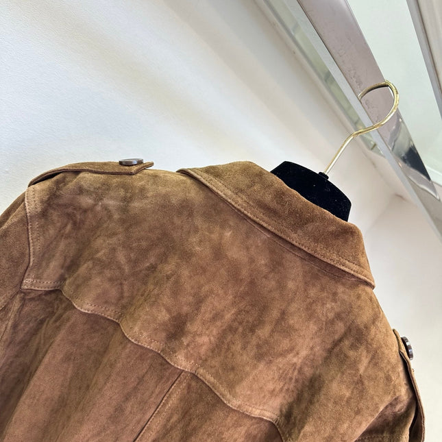CELINE 26S SUEDE SAFARI JACKET 752