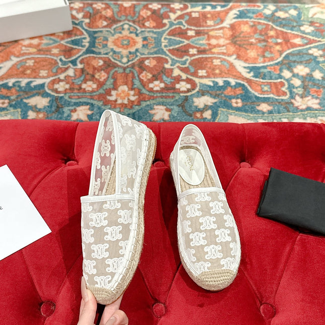 ESPADRILLES IN WHITE MESH