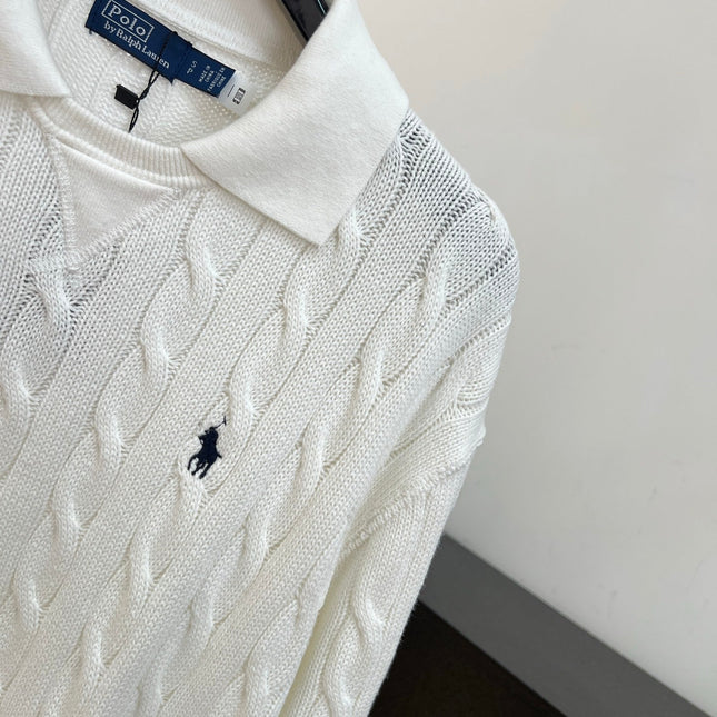 RALPH LAUREN 26S CABLE-KNIT POLO SWEATER 630