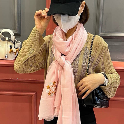 SCARF 200 CM IN BLUSH PINK CASHMERE 394617