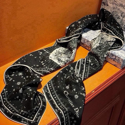 DIOR 26S SCARF 140 IN CASHMERE AND SILK 432259