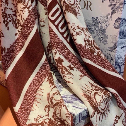 DIOR 26S SCARF 135 IN CASHMERE AND SILK 433864
