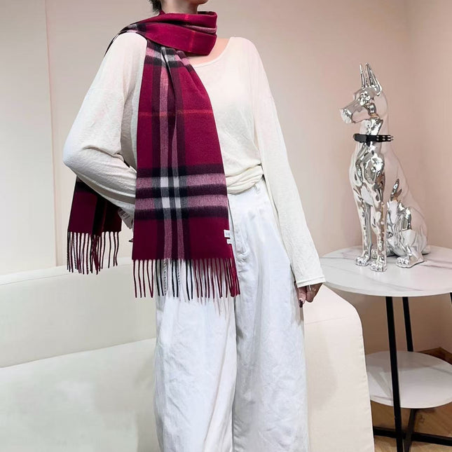 BURBERRY 26S SCARF 168 IN CASHMERE 513376