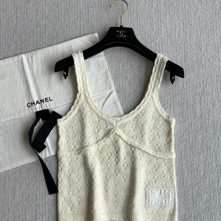 Chanel 25P Camisole Beige Cashmere 220192