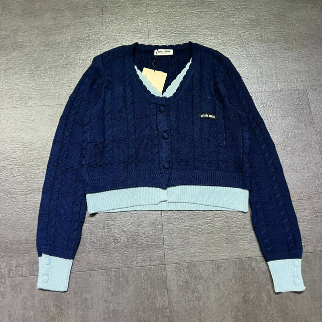 MIUMIU 26S CROPPED CARDIGAN JACKET 1502