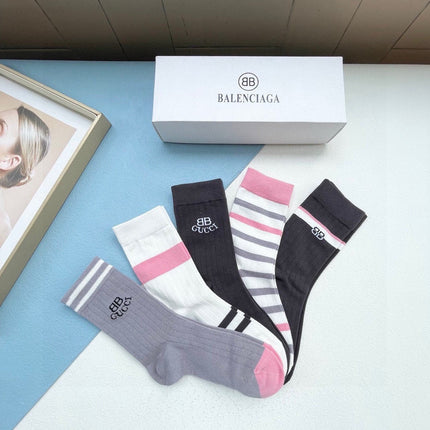 BALENCIAGA 26S CREW SOCKS 553394 (1 BOX)