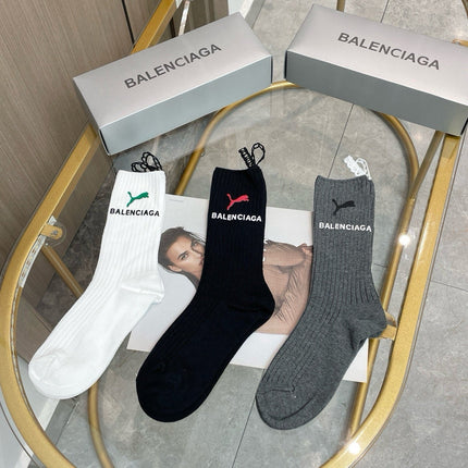 BALENCIAGA 26S CREW SOCKS 410313 (1 BOX)
