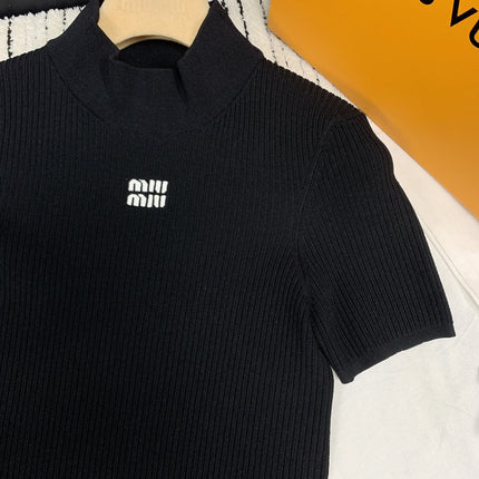 MIUMIU CREW NECK KNIT SWEATER 219791