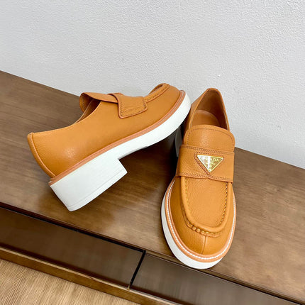 PRA CHOCOLATE LOAFERS BRONZE CALFSKIN