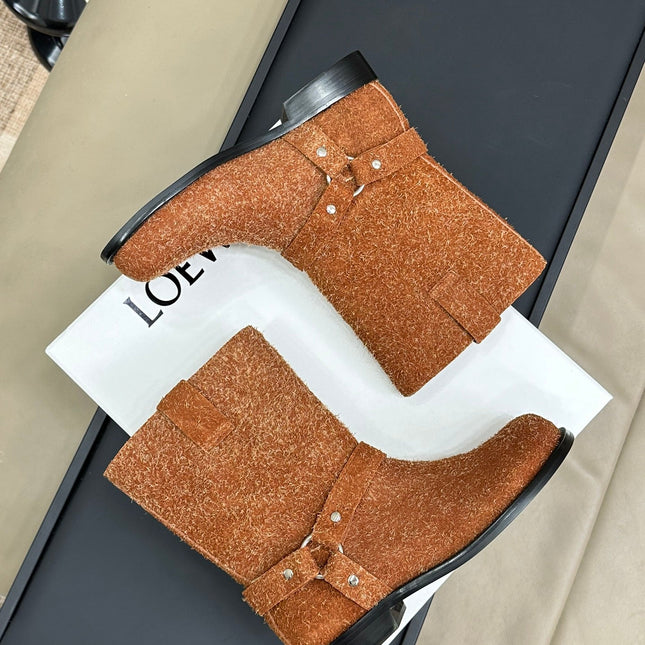 LW CAMPO BIKER BOOT SIENNA SUEDE