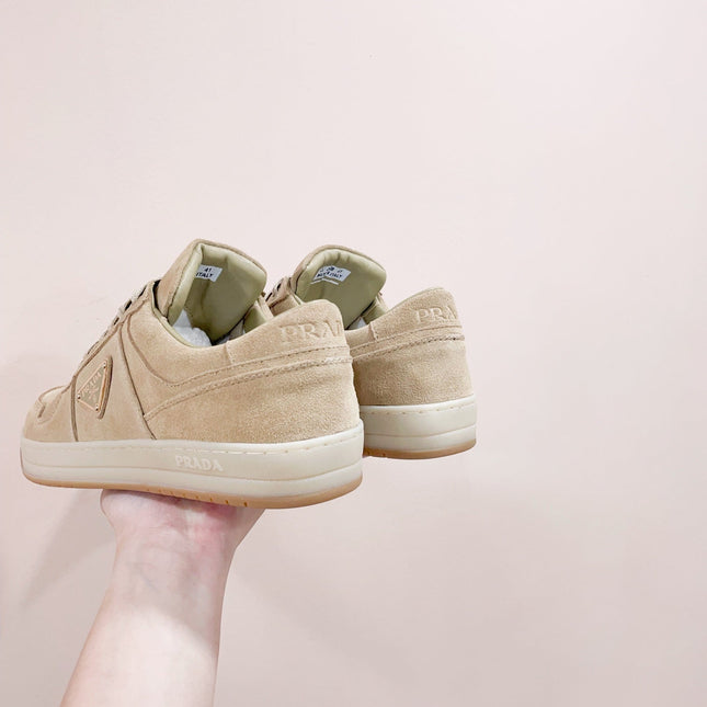 PRA DOWNTOWN PERFORATED SNEAKERS BEIGE SUEDE