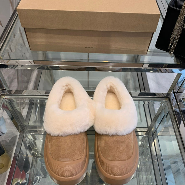 SNOW BOOT IN CIDER BROWN SUEDE AND CALFSKIN