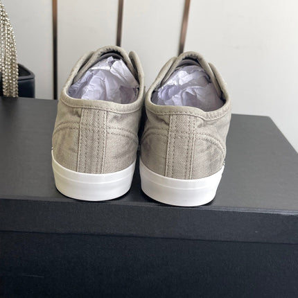 CHANEL 26S LOW TOP SNEAKERS IN GREY CANVAS