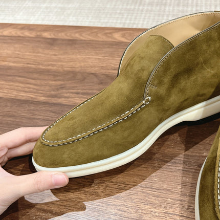 LP OPEN WALK LOAFERS BRIGHT OLIVE SUEDE