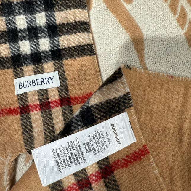 BURBERRY 26S SCARF 168 IN CASHMERE 513697