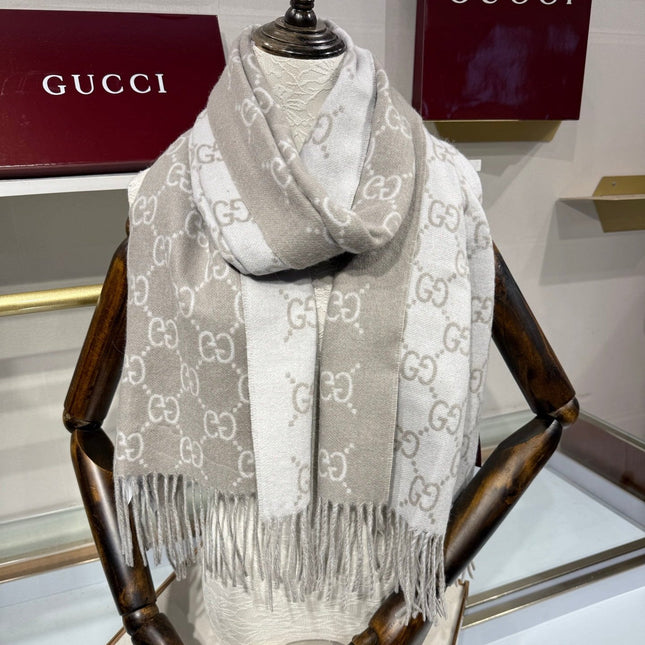 GUCCI 26S SCARF 190 IN CASHMERE 511107
