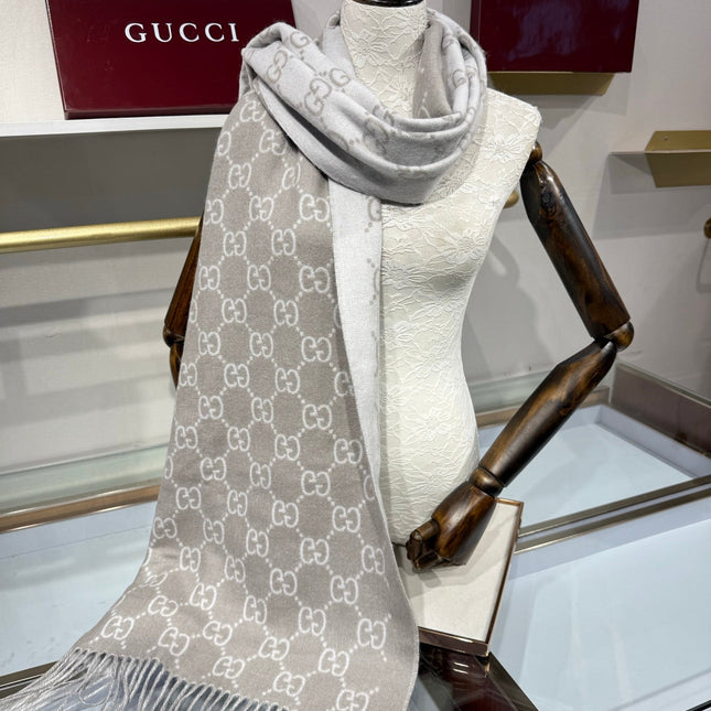 GUCCI 26S SCARF 190 IN CASHMERE 511107