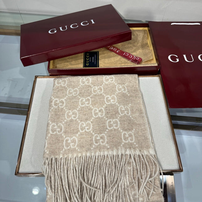GUCCI 26S SCARF 190 IN CASHMERE 511108