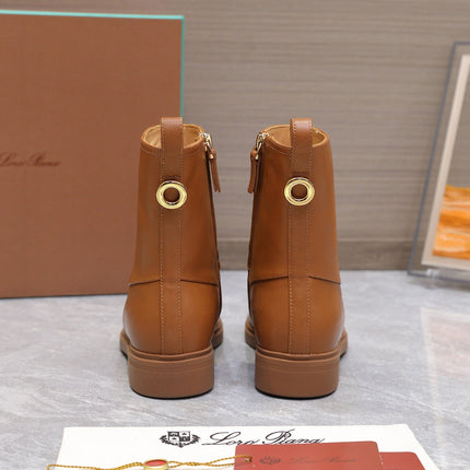 LP 25S KILDA ANKLE BOOT IN BURNT ORANGE CALFSKIN
