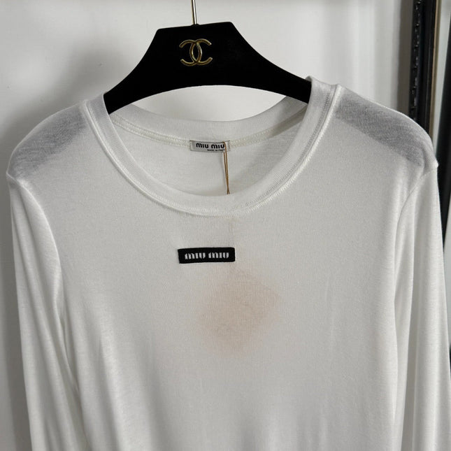 MIUMIU LONG-SLEEVE T-SHIRT STYLE 253