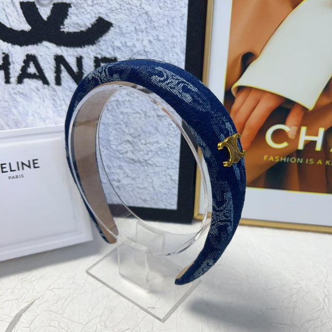 BLUE DENIM FABRIC HAIRBAND 151387