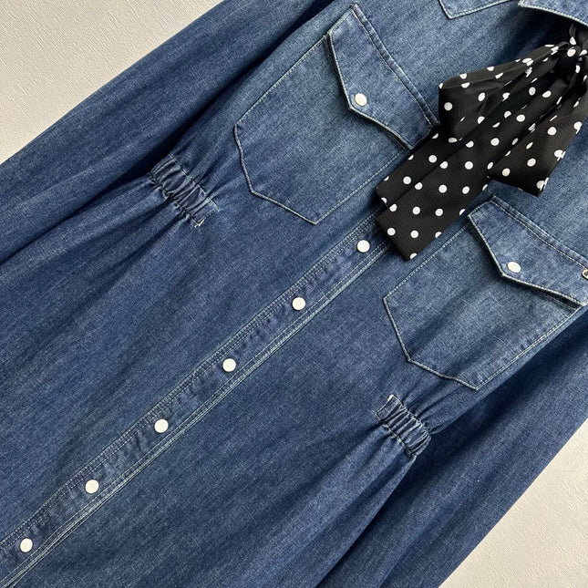 VALENTINO 26S LONG-SLEEVE DENIM SHIRT 347