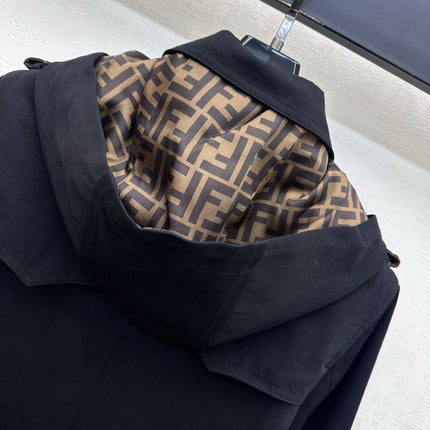 FENDI 26S BELTED TRENCH COAT 521