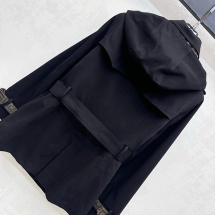 FENDI 26S BELTED TRENCH COAT 521