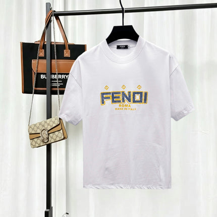 FENDI 26S SHORT-SLEEVE CREWNECK T-SHIRT 573