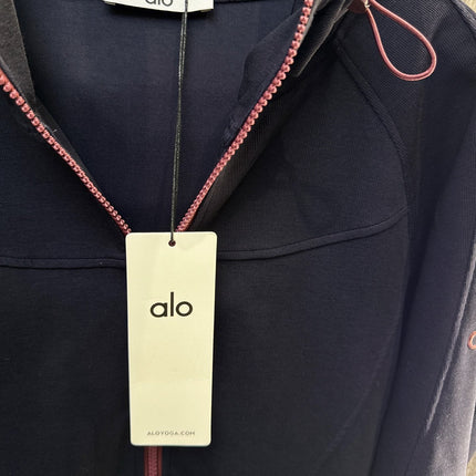 ALO 26S HOODED ZIP-UP JACKET AND WIDE-LEG PANTS SET 433